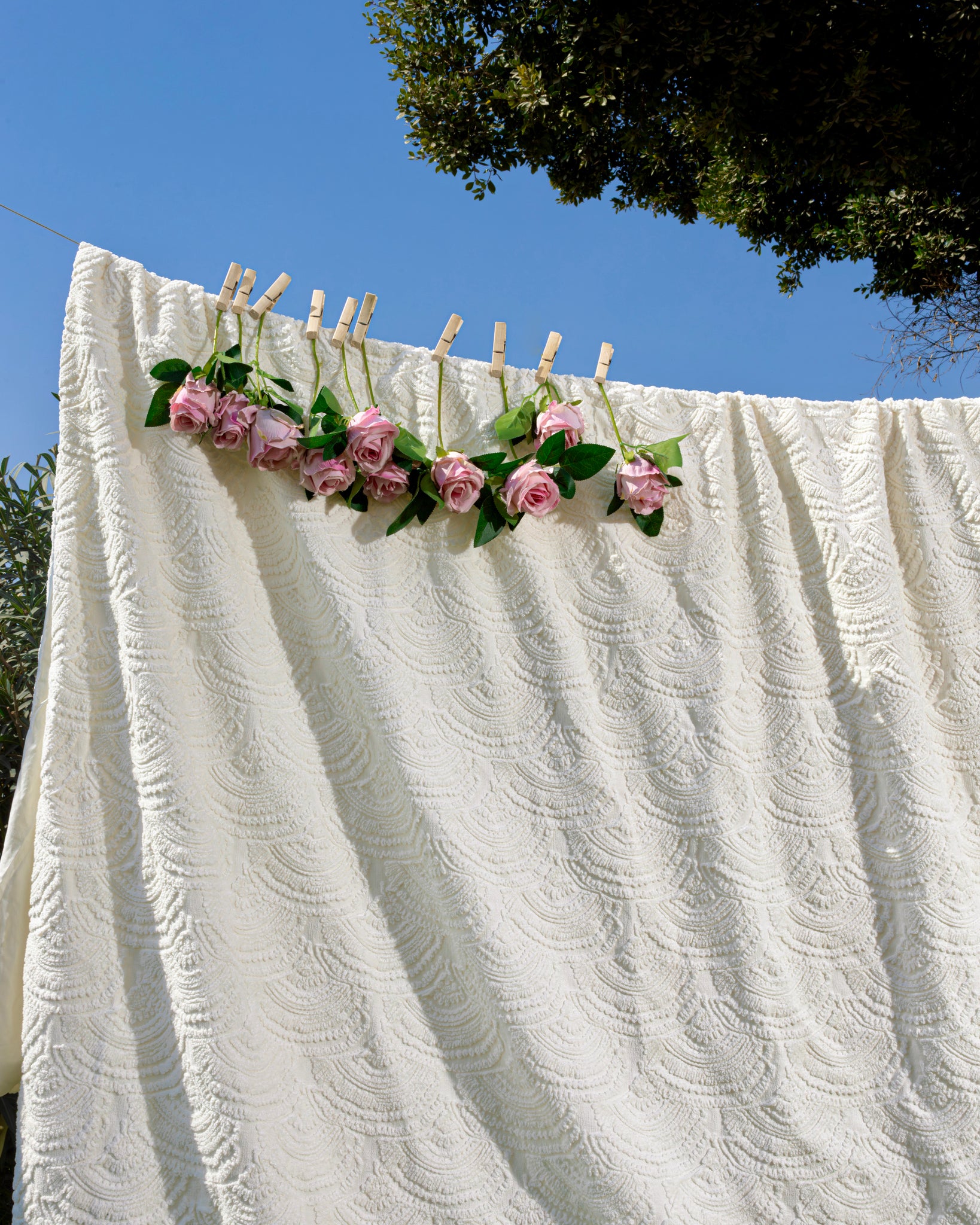 Engraved Chenille Duvet Set
