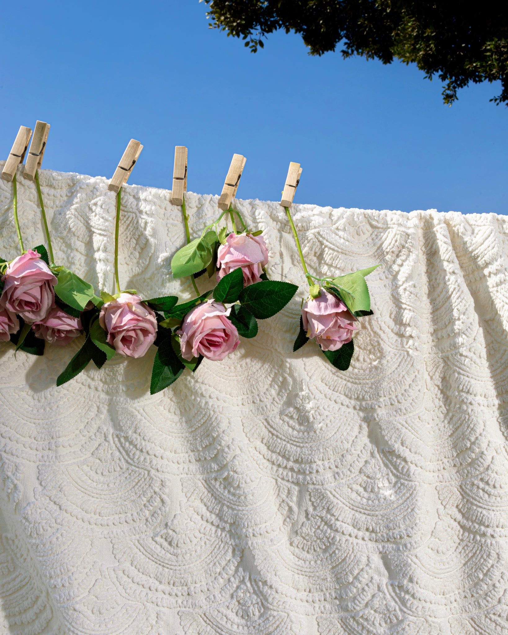 Engraved Chenille Duvet Set