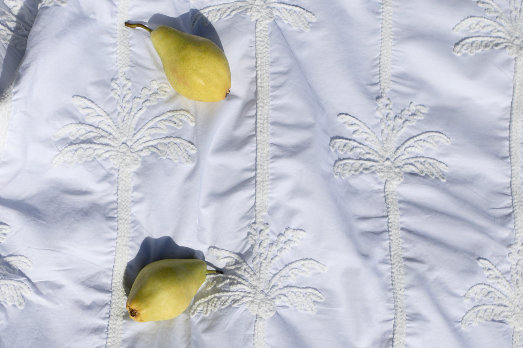 Palms Embroidered Duvet Set