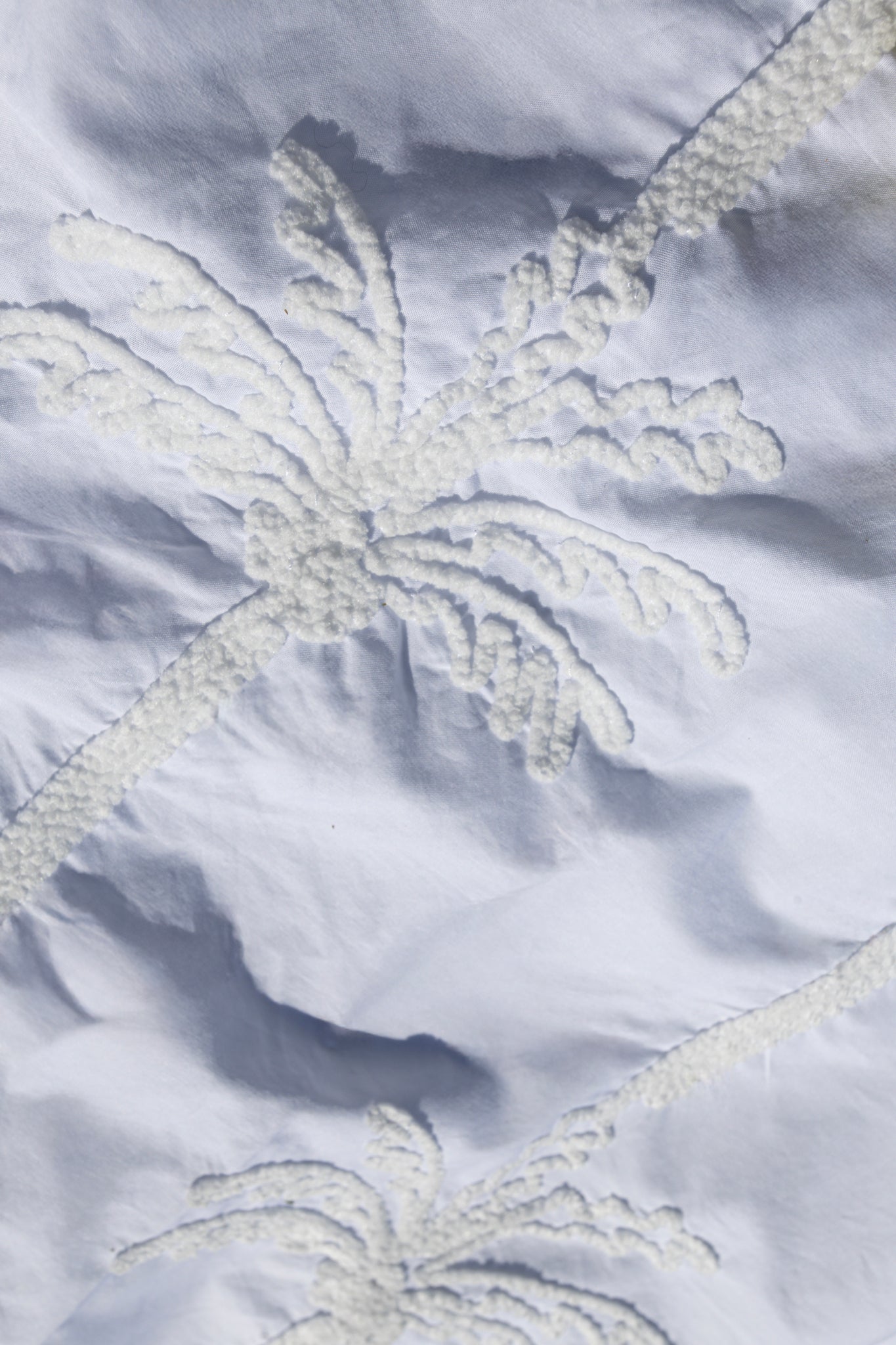 Feathery Embroidered Duvet Set