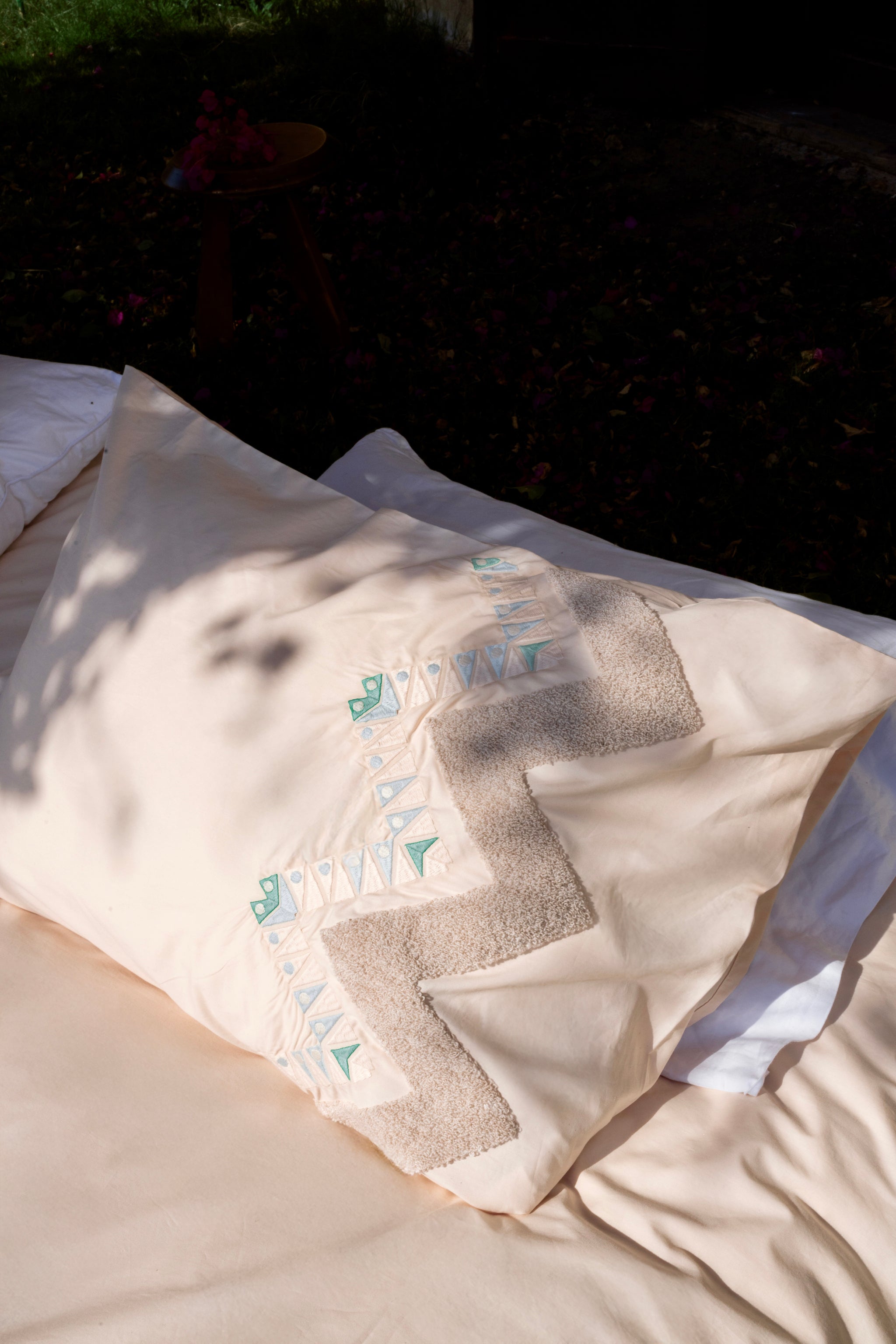 Waves Tufted and Embroidered Duvet Set