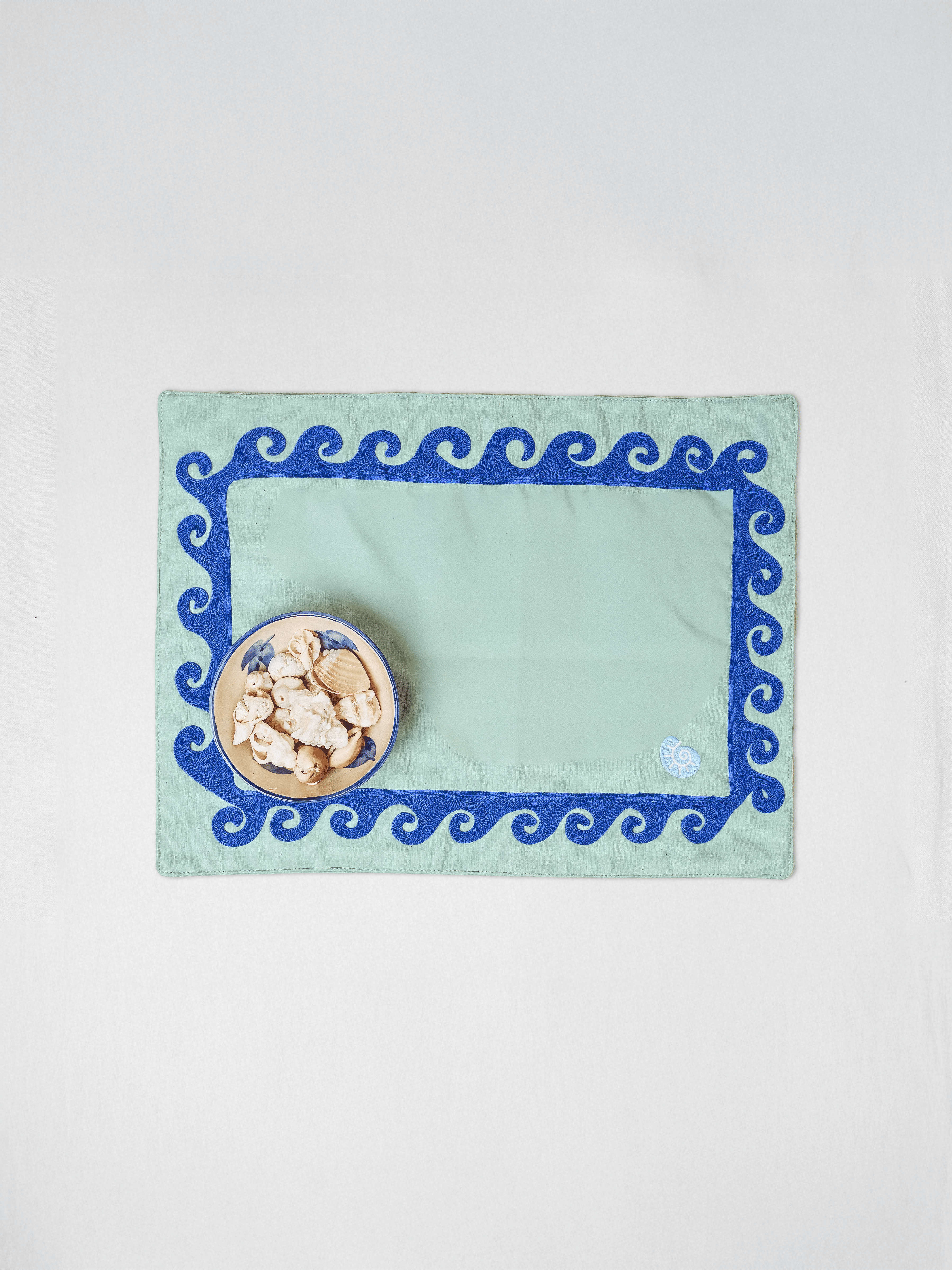 Tangled Tufted Tides in Mint Green– “Shell”