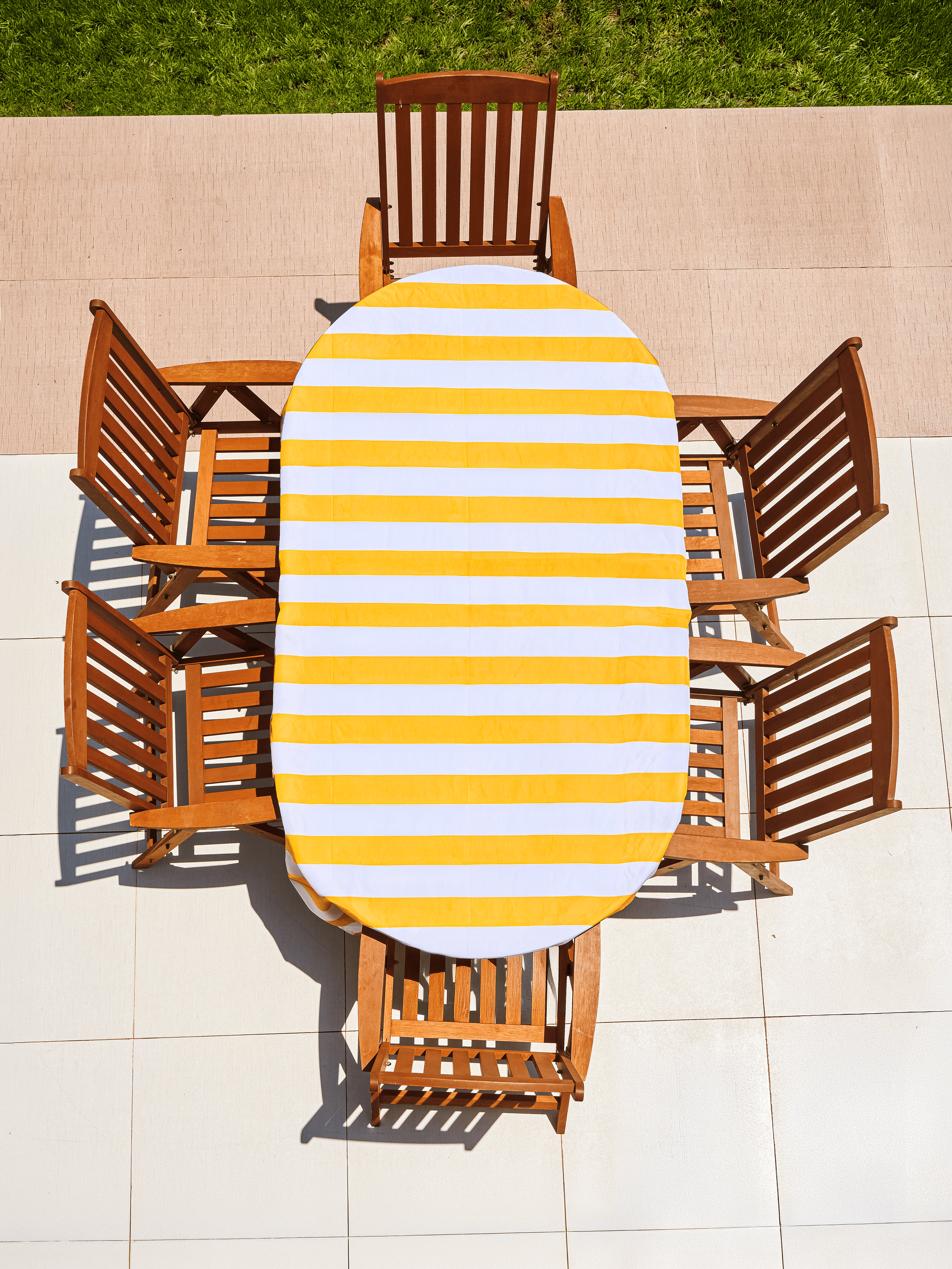 Sun Beam Waterproof Tablecloth