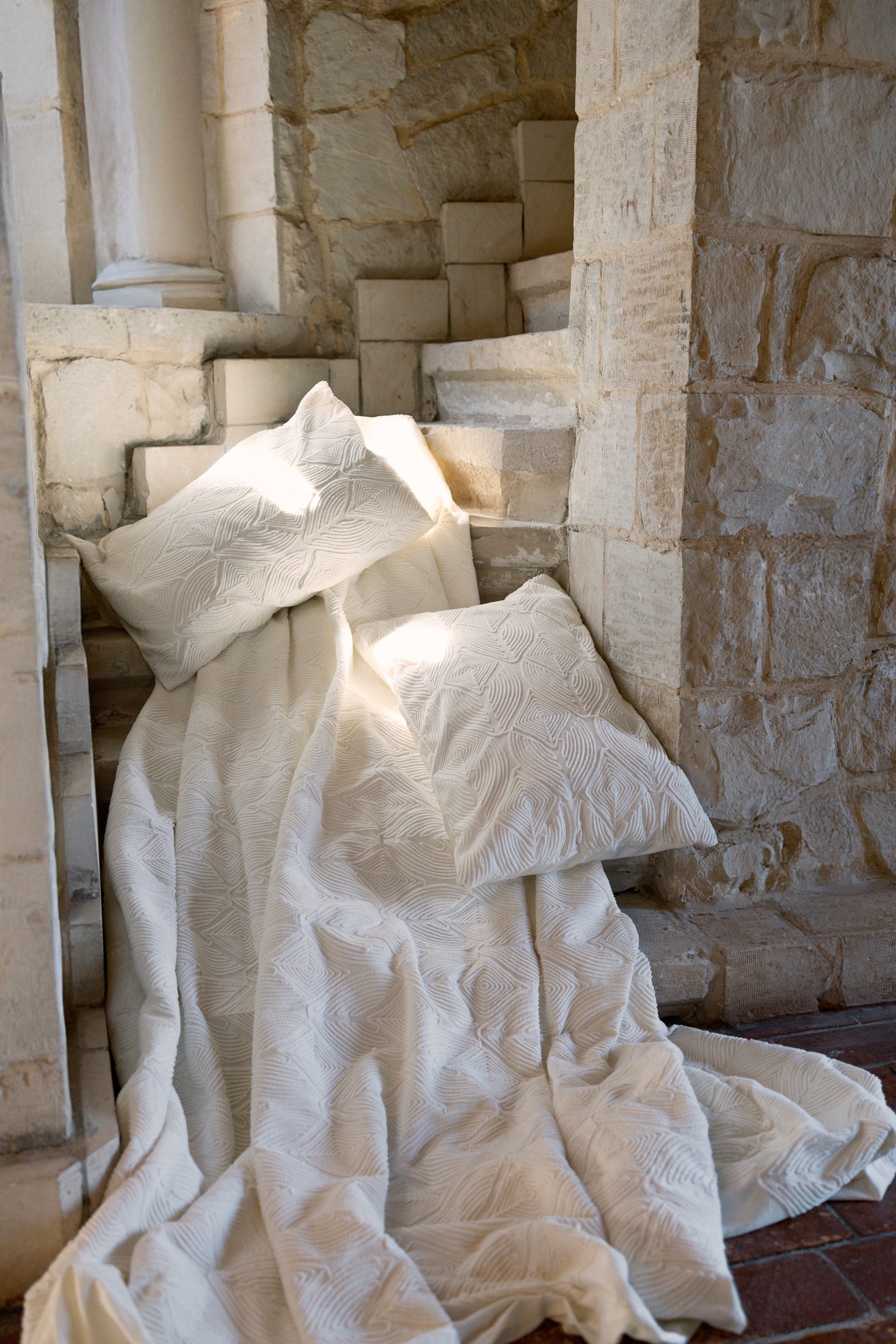 Geometric Chennile Duvet Set