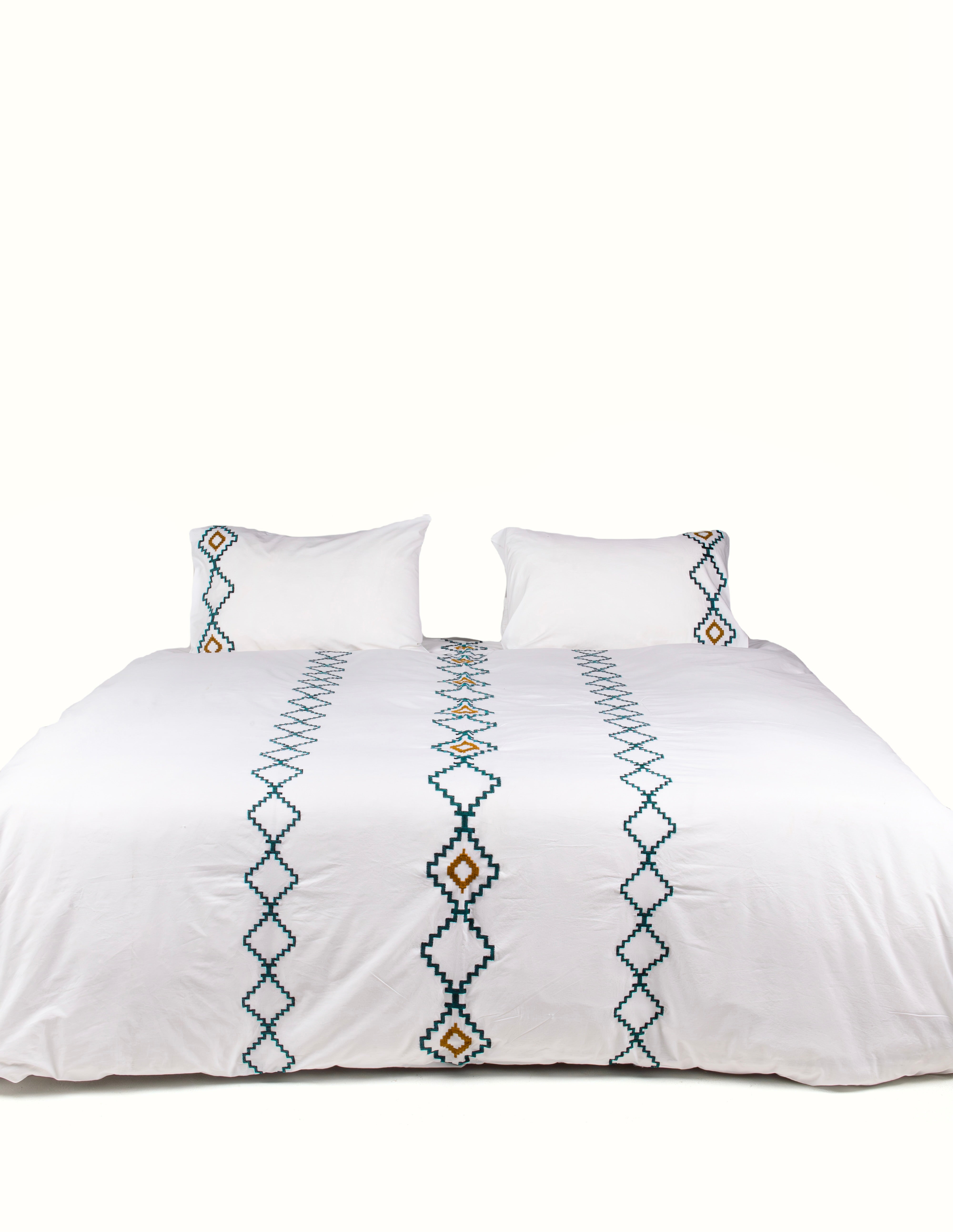 Folk Embroidered Duvet Set