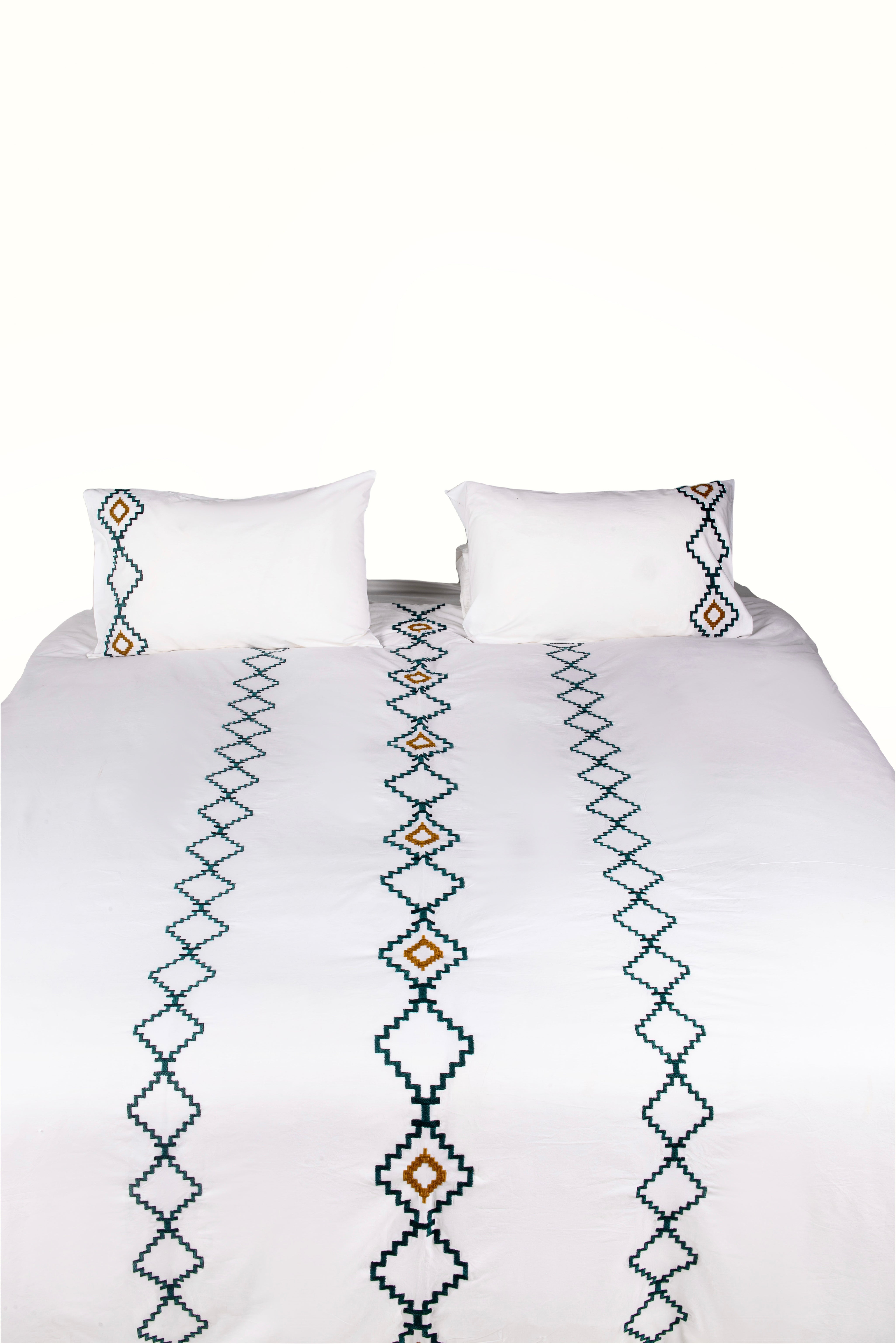 Folk Embroidered Duvet Set