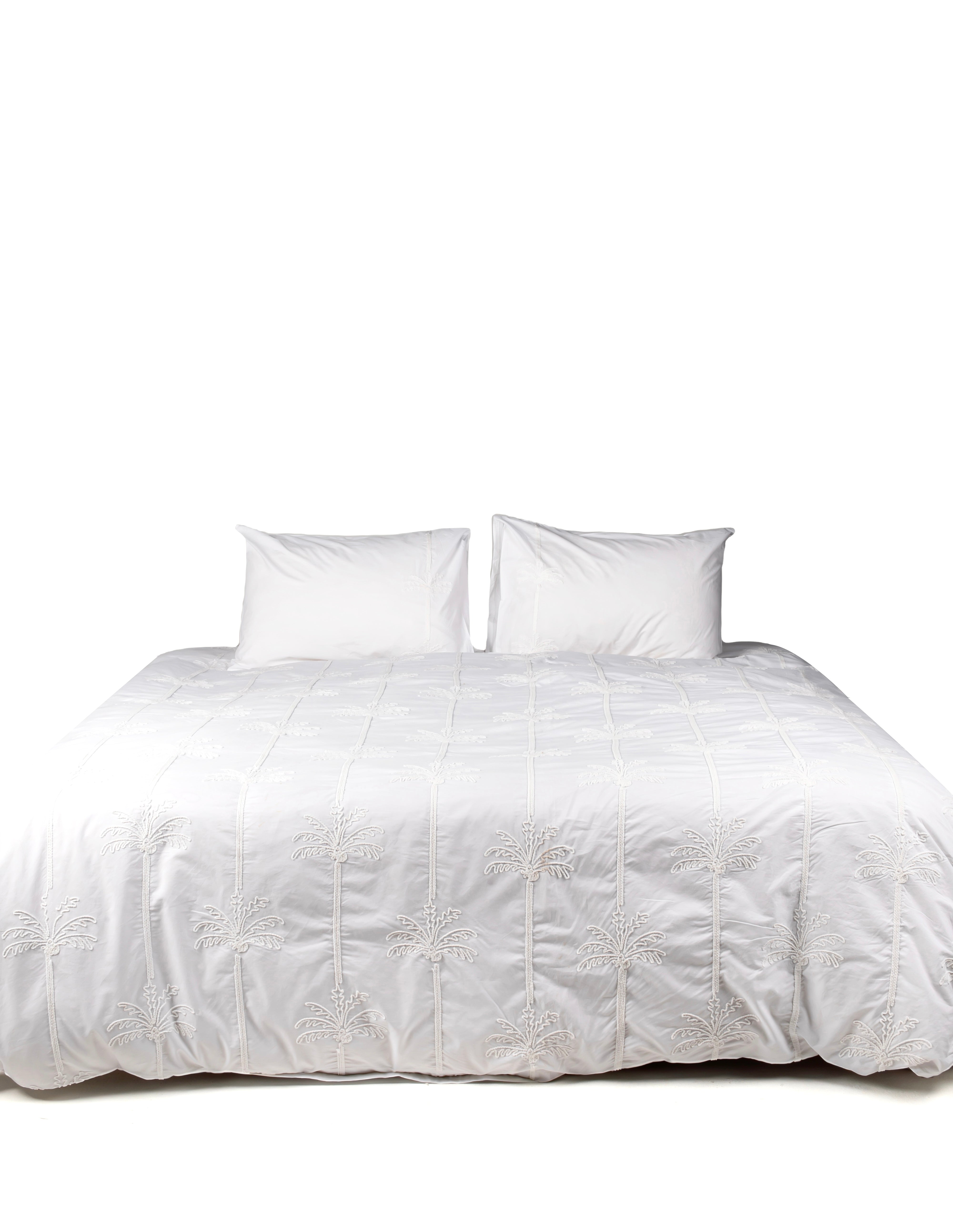 Palms Embroidered Duvet Set