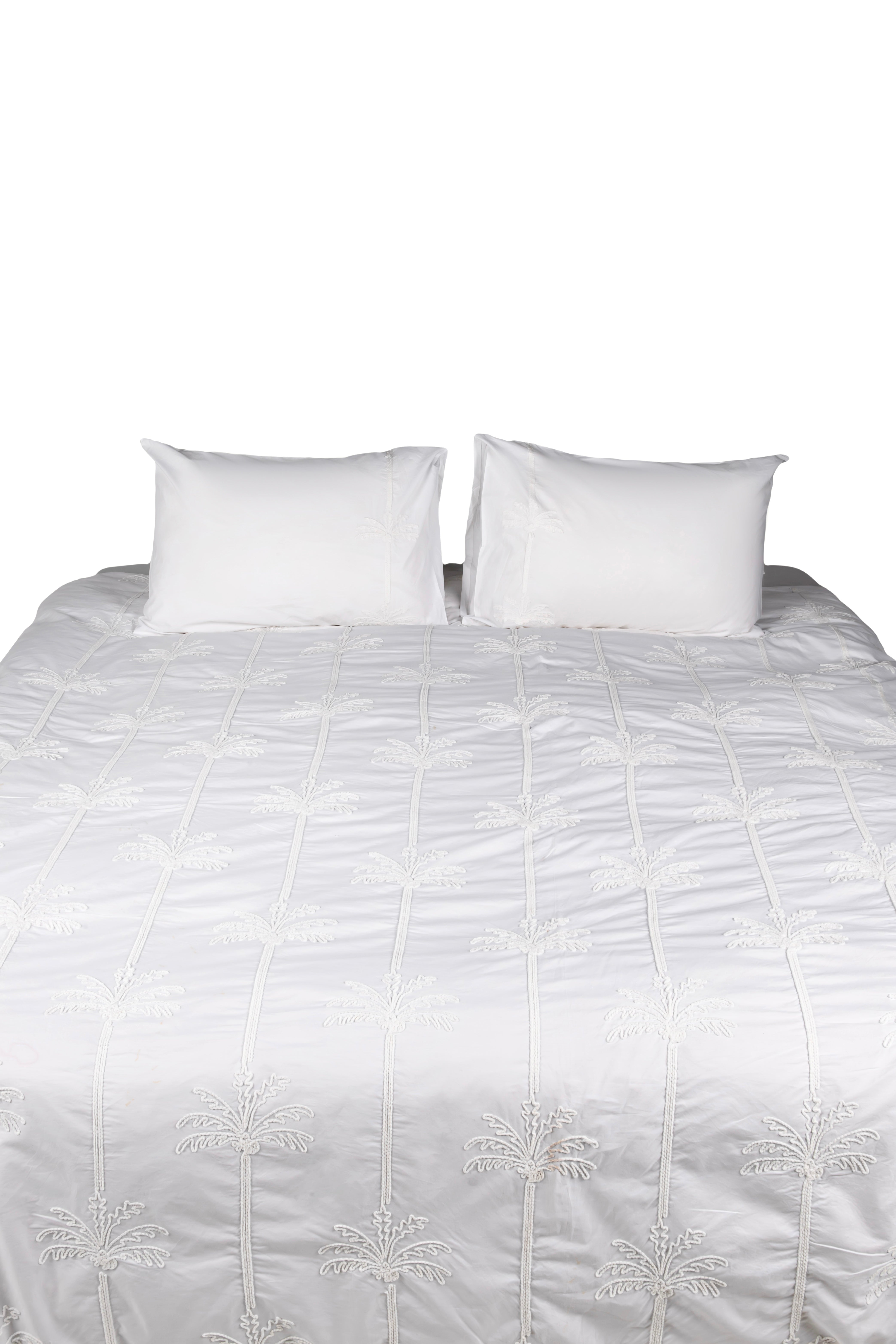 Palms Embroidered Duvet Set