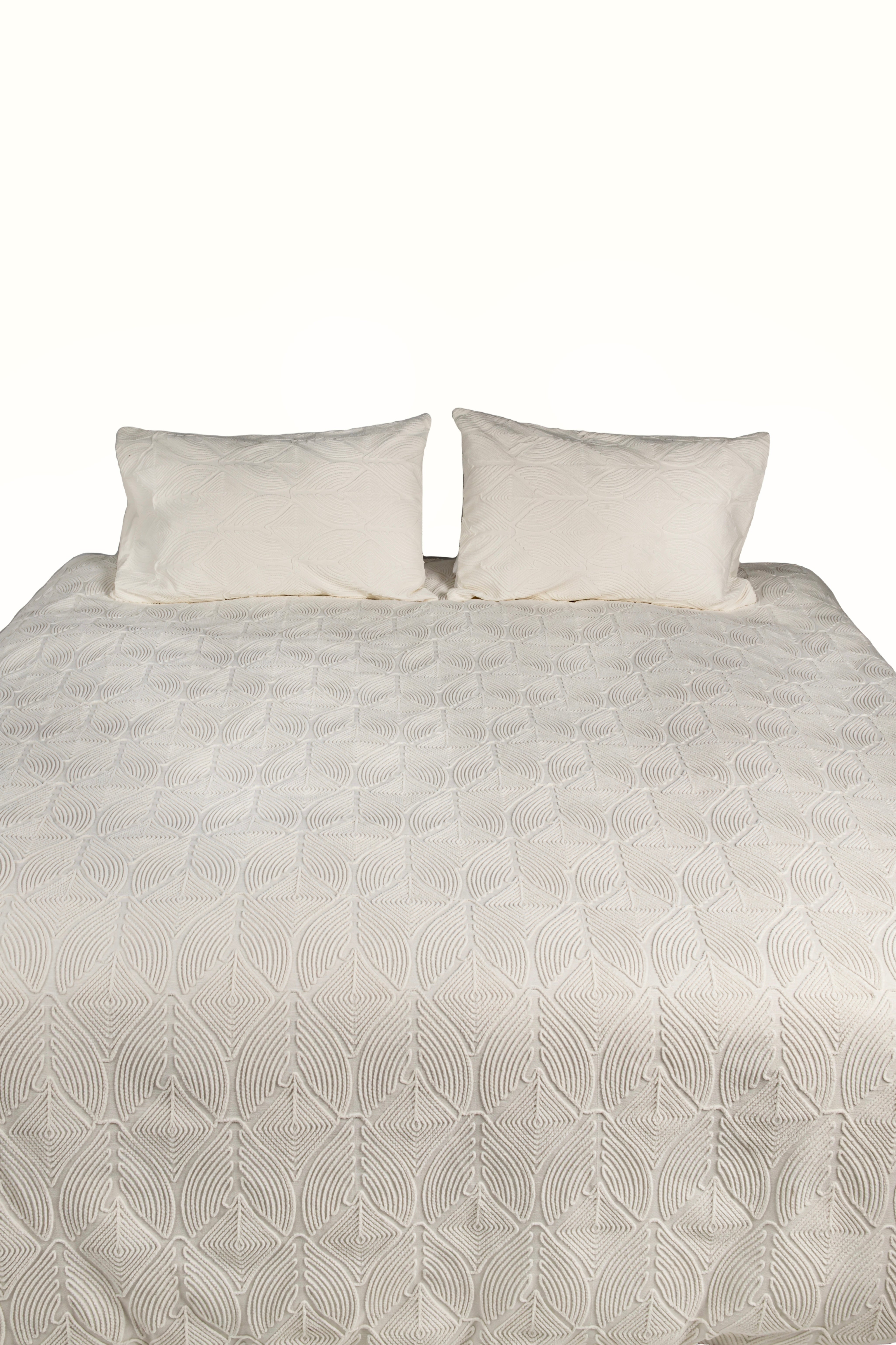 Geometric Chennile Duvet Set