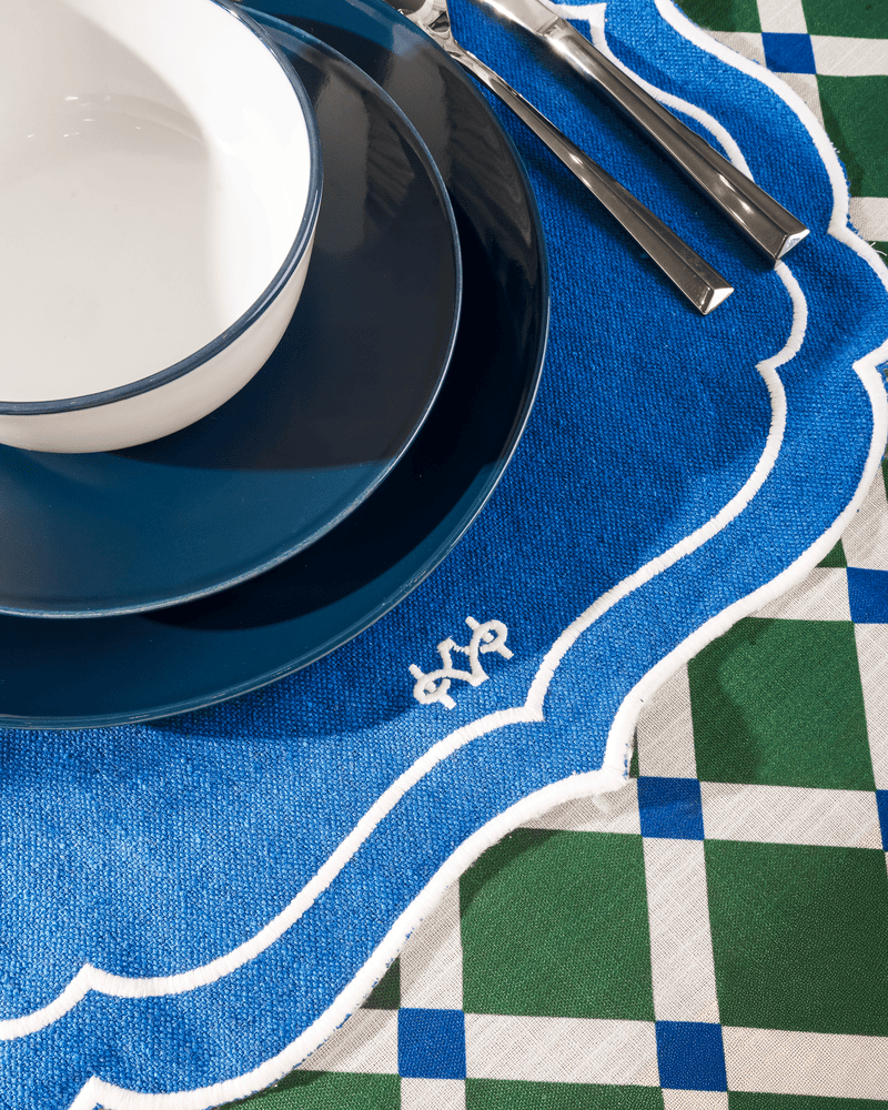 Classic Blue Kairo Knots Placemat