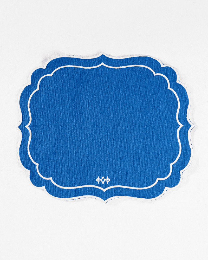 Classic Blue Kairo Knots Placemat